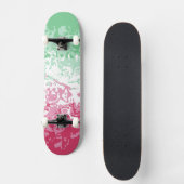 Psychedelic Groovy Abstrakt Abrosexual Pride Flag Skateboard (Vorderseite)
