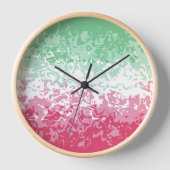 Psychedelic Groovy Abstrakt Abrosexual Pride Flag Uhr (Vorderseite)