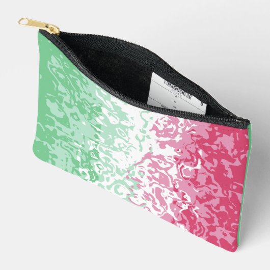 Psychedelic Groovy Abstrakt Abrosexual Pride Flag Zubehörtasche (Offen)