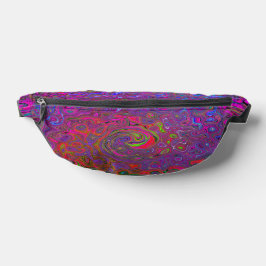 Psychedelic Groovy Magenta Retro Liquid Swirl Bauchtasche