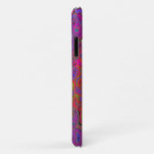 Psychedelic Groovy Magenta Retro Liquid Swirl Case-Mate iPhone Hülle (Hinten/Rechts)