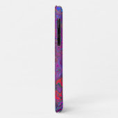 Psychedelic Groovy Magenta Retro Liquid Swirl Case-Mate iPhone Hülle (Hinten/Links)