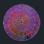 Psychedelic Groovy Magenta Retro Liquid Swirl Dartscheibe<br><div class="desc">Dieses originale,  digitale Ölgemälde von meinem Rubio Garden besticht durch eine farbenfrohe Marble Magenta Groovy Abstrakt Retro Liquid Swirl Malerei mit Kalkgrün,  Royal Blue,  Lila und Hot Pink Akzenten. Das Ergebnis ist ein buntes trippiges,  abstraktes,  psychedelisches Design,  dass Sie Liebe!</div>