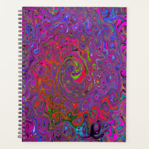 Psychedelic Groovy Magenta Retro Liquid Swirl Planer