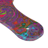Psychedelic Groovy Magenta Retro Liquid Swirl Schneidebrett (Ecke)