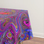 Psychedelic Groovy Magenta Retro Liquid Swirl Tischdecke (Beispiel)