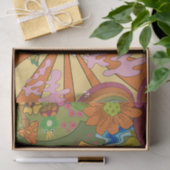 Psychedelic Groovy Retro Tissue Paper Seidenpapier (Geschenk)