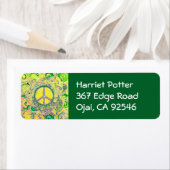 Psychedelic Groovy Trippy Fine Peace Sign (Insitu)