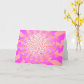 Psychedelic Gruß Karte (Gelbe Blume)