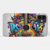 Psychedelic Guitar Case-Mate iPhone Hülle (Rückseite (Horizontal))