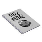 Psychedelic Guitar Fuzz Black & White Notizblock (Rechte Seite)