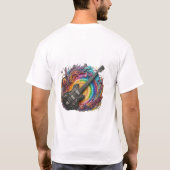 Psychedelic Guitar Vibes T-Shirt (Rückseite)
