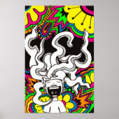 Psychedelic Happy Brain Poster (Vorne)