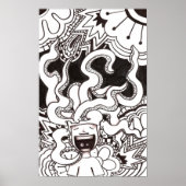 Psychedelic Happy Brain Poster (Vorne)