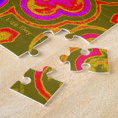 Psychedelic Hearts Jigsaw Puzzle (Seite)