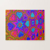 Psychedelic Hearts Jigsaw Puzzle (Horizontal)