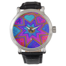 Psychedelic Hearts Watch Armbanduhr