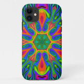 Psychedelic Hippie Blume Rainbow Case-Mate iPhone Hülle (Rückseite)