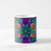 Psychedelic Hippie Blume Rainbow Kaffeetasse (Mittel)