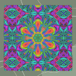 Psychedelic Hippie Blume Rainbow Schal<br><div class="desc">Dieses psychedelische Kaleidoskop-Design zeichnet sich durch einen brillanten Farbregenbogen aus. Lebhafte trippige Visuals für den modernen Hippie oder für jeden,  der helle Farben Liebe!</div>