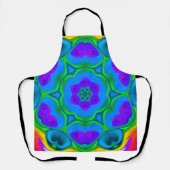 Psychedelic Hippie Blume Rainbow Schürze (Vorderseite)