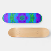 Psychedelic Hippie Blume Rainbow Skateboard (Horizontal)