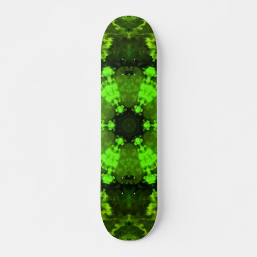 Psychedelic Hippie Green Skateboard (Vorne)