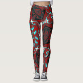 Psychedelic Hippie Leggings (Vorderseite)