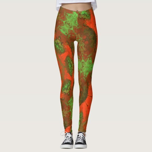 Psychedelic Hippie Leggings (Vorderseite)