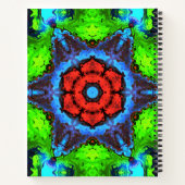 Psychedelic Hippie-Notebook Notizblock (Rückseite)