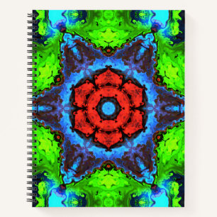 Psychedelic Hippie-Notebook Notizblock