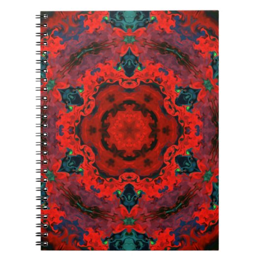 Psychedelic Hippie Notizblock (Vorderseite)