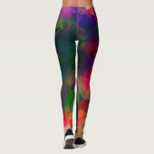 Psychedelic Hippie Pattern Leggings (Rückseite)