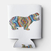 Psychedelic-Hippo Dosenkühler (Rückseite)