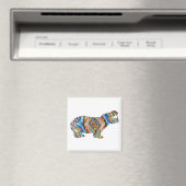 Psychedelic-Hippo Magnet (In Situ (Geschirrspüler))