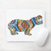 Psychedelic-Hippo Mousepad (Mit Mouse)