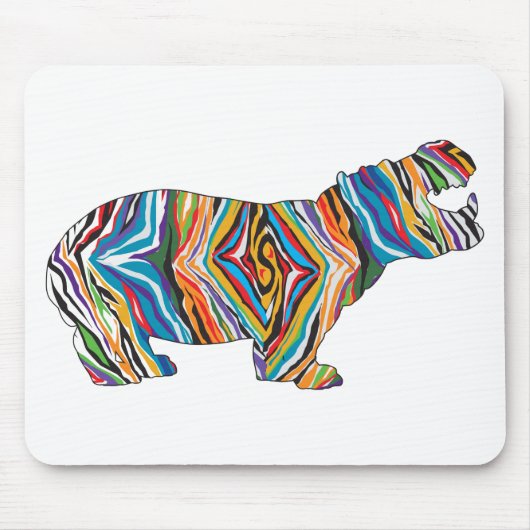 Psychedelic-Hippo Mousepad (Vorne)