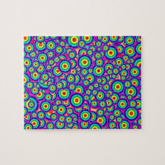 Psychedelic Hippy 60's Print Puzzle (Horizontal)