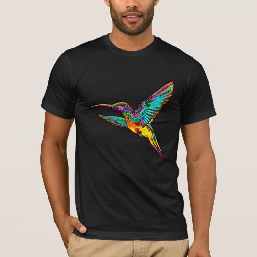 Psychedelic Humminbird T-Shirt (Vorderseite)