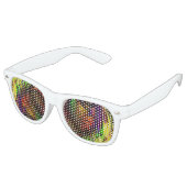Psychedelic Ice Partybrille (Schrägansicht)