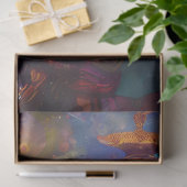 Psychedelic Jazz Playing Lenny Lizard Decoupage Seidenpapier (Geschenk)