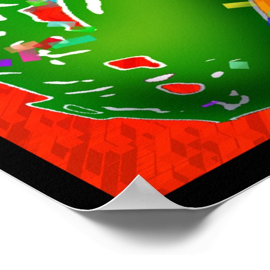 Psychedelic Jazz Poster (Ecke)