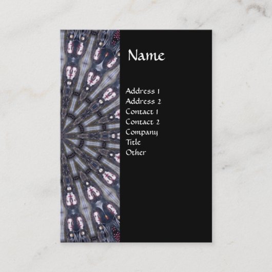 PSYCHEDELIC KALEIDOSKOP/MYSTISCHE ERINNERUNGEN MON VISITENKARTE (Vorderseite)