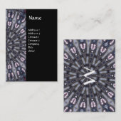 PSYCHEDELIC KALEIDOSKOP/MYSTISCHE ERINNERUNGEN MON VISITENKARTE (Vorne/Hinten)