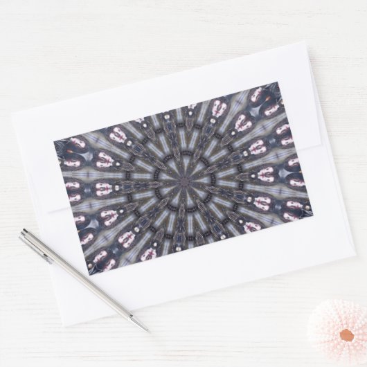 PSYCHEDELIC KALEIDOSKOP/MYSTISCHE ERINNERUNGEN RECHTECKIGER AUFKLEBER (Umschlag)