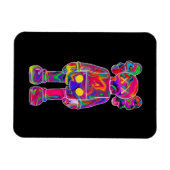Psychedelic Kaw Magnet (Horizontal)