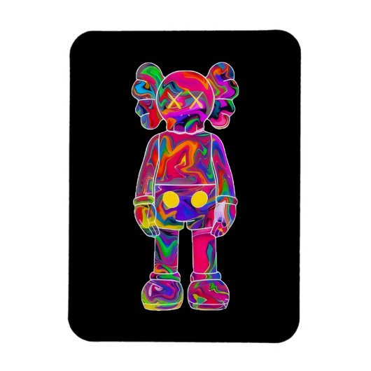 Psychedelic Kaw Magnet (Vertikal)