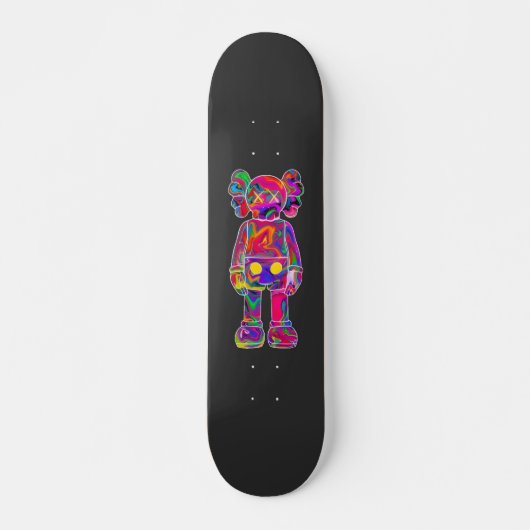 Psychedelic Kaw Skateboard (Vorne)