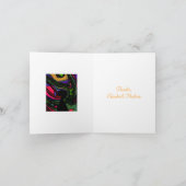 Psychedelic Keyhole Dankeskarte (Innenseite)