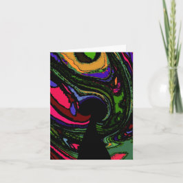 Psychedelic Keyhole Dankeskarte
